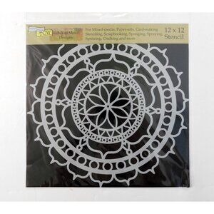 Rebekah Meier Designs Rosetta Stencil 12x12 Scrapbook Spray Sponge Chalk Crafts